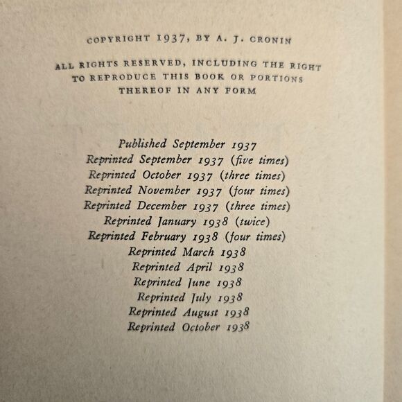 The Citadel By A.J. Cronin; 1938 - Picture 4 of 7